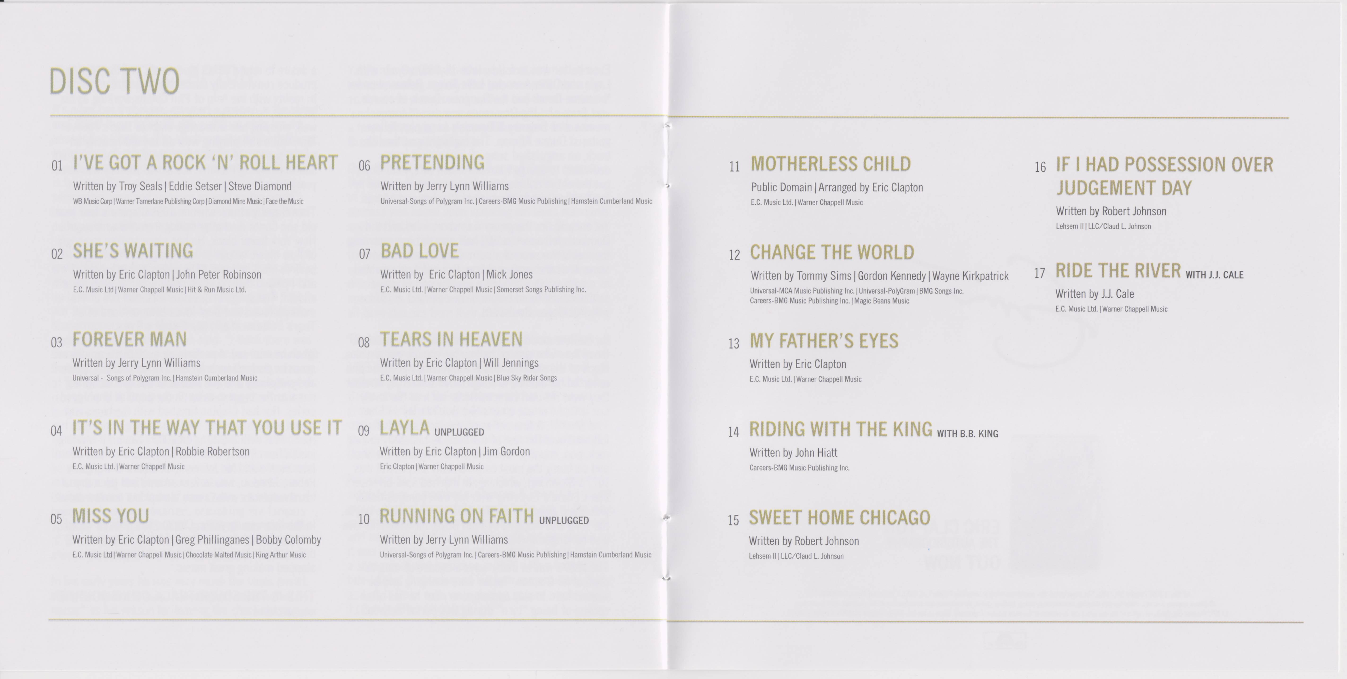 Eric Clapton Complete Clapton : Booklet4 UK